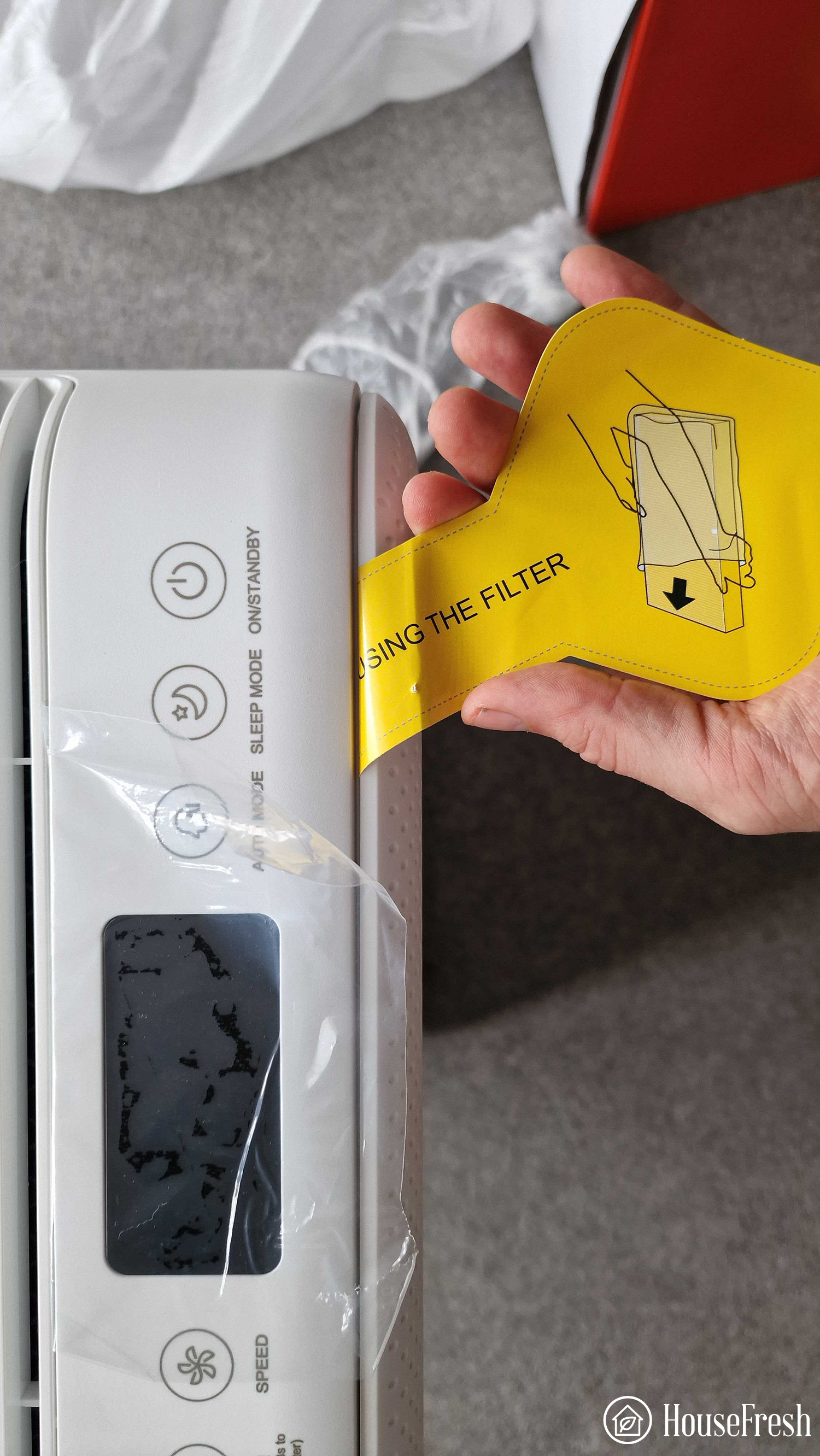 Taotronics AP003 Filter label