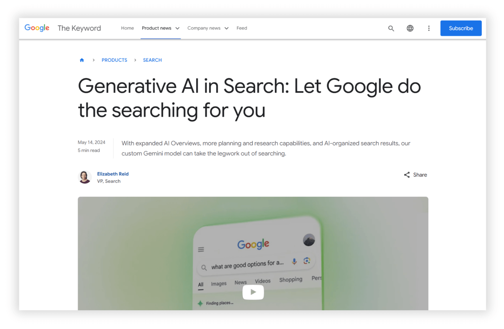 let google do the searching